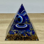 Orgone Pyramid - Lapis Lazuli and Evil Eye Sphere