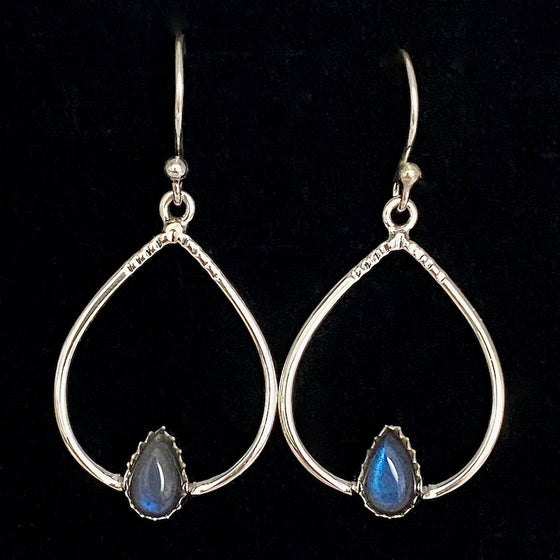 Labradorite Pendant Earrings