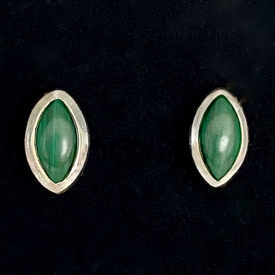 Malachite Stud Earrings