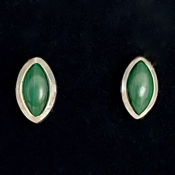 Malachite Stud Earrings