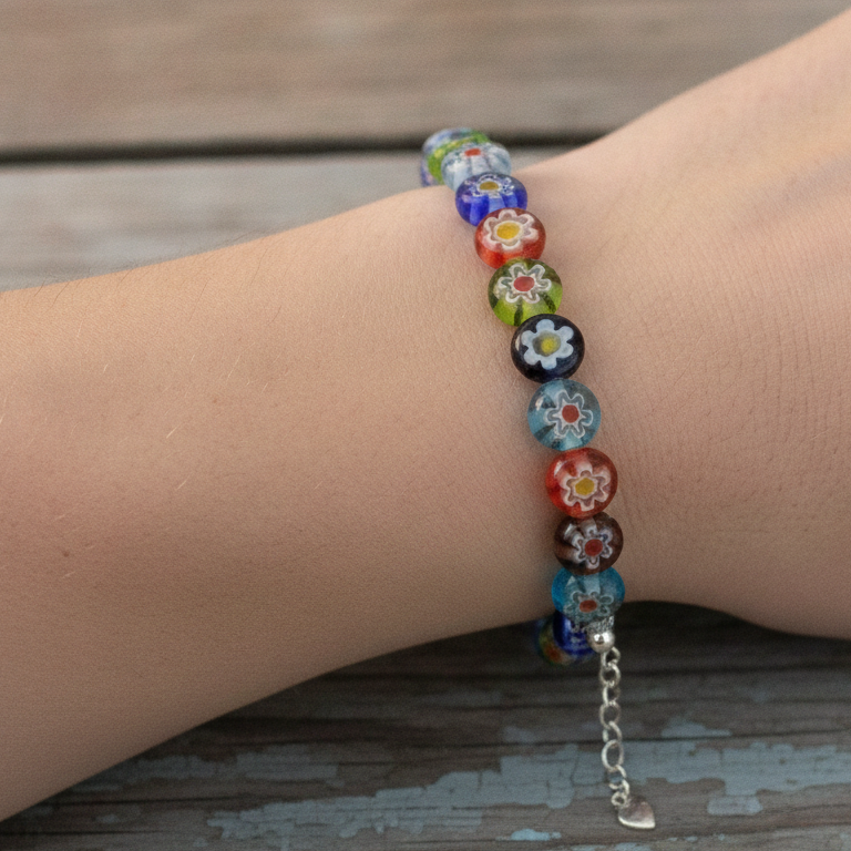 Mosaic Bracelet - Positano | Unisex - Adjustable Bracelet on wrist