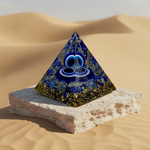Orgone Pyramid - Lapis Lazuli and Evil Eye Sphere