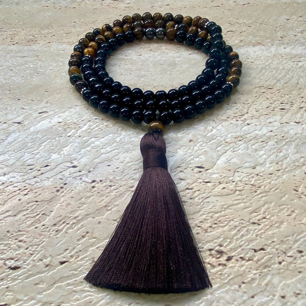 Triple Protection Mala Necklace