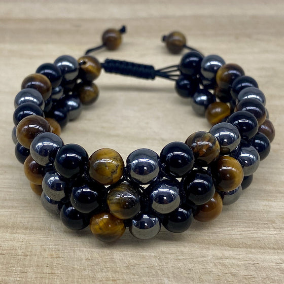 Triple Protection Bracelet Three Stack -  Adjustable