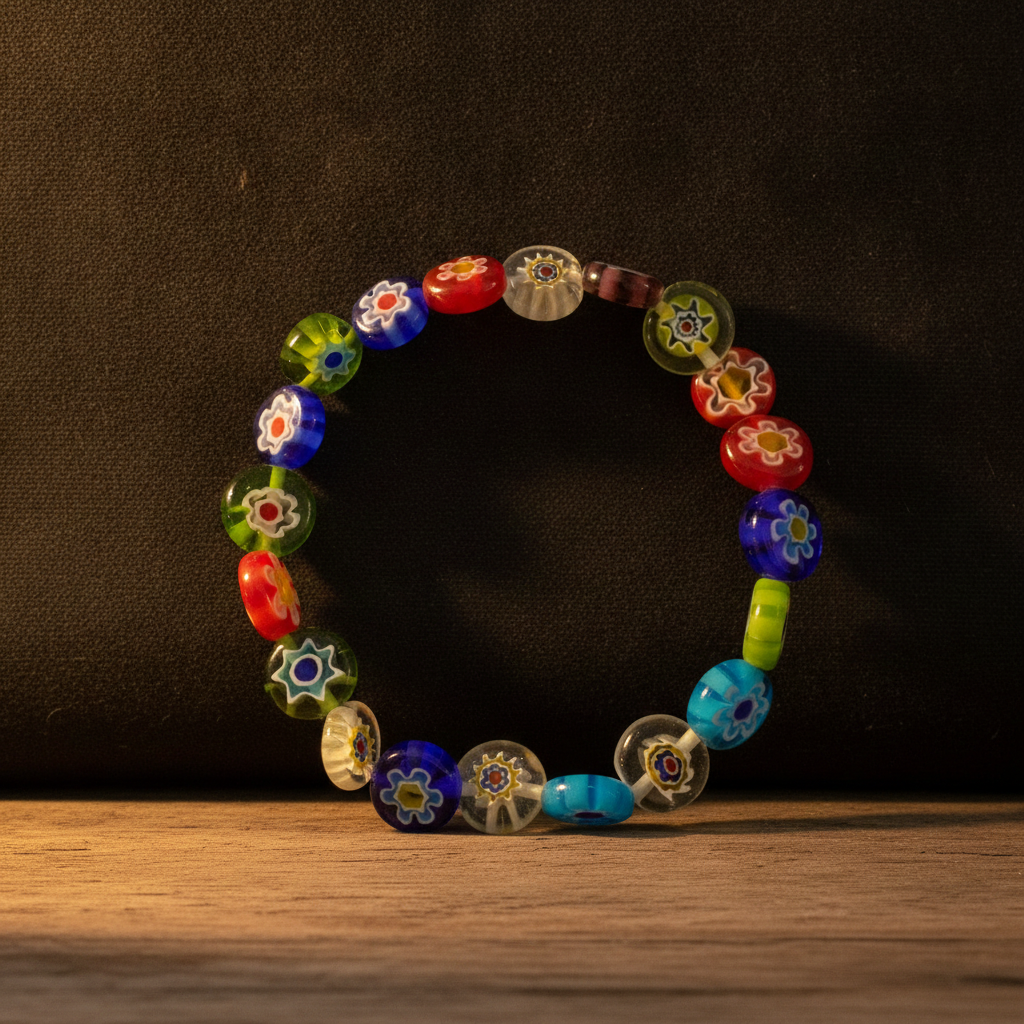 Mosaic Bracelet – Positano  Murano Glass Stretch Bracelet