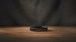 Leather & Stone Bracelet – Red Garnet & Black Onyx | Unisex Leather Bracelet video