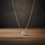 moissanite solitaire necklace
