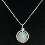 Aquamarine Sphere Pendant Necklace