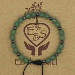 Aventurine Crystal Bracelet with Hematite Spacers