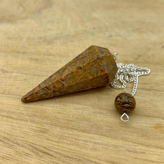 Picture Jasper Crystal Pendulum