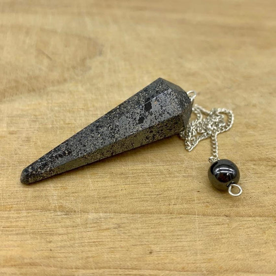 Hematite Crystal Pendulum