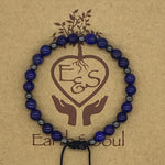 Lapis Lazuli Crystal Bracelet with Hematite Spacers
