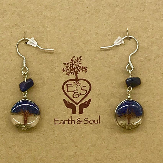 Tree of Life Drop Earrings - Starstone