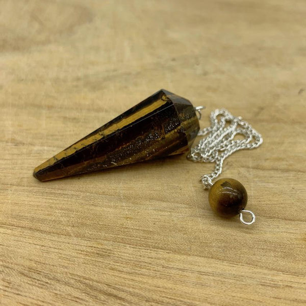 Tiger Eye Crystal Pendulum